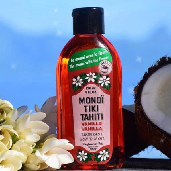 Monoi Tiki Tahiti Vanilla SPF3 Bronzant Suntan Oil
