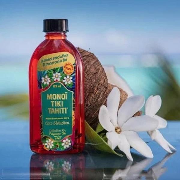 Monoi Tiki Tahiti Coco Seduction Monoi Bronceador SPF3