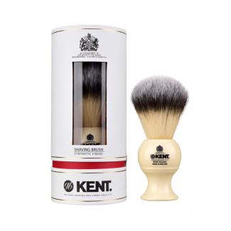 Kent Medium Synthetic Ivory White Shaving Brush BK8S