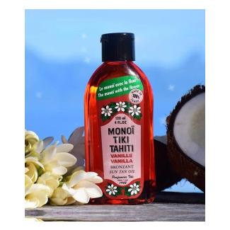 Monoi Tiki Tahiti Vanilla SPF3 Bronzant Suntan Oil